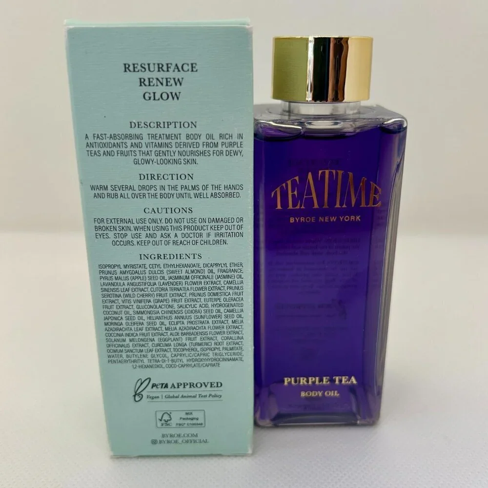 Byroe Teatime Purple Tea Body Oil - Picture 4 of 5